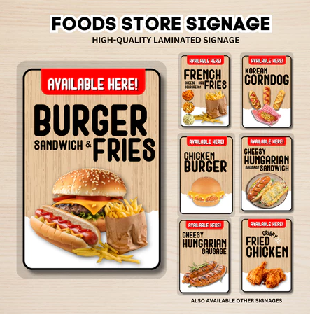 Food Store Signage